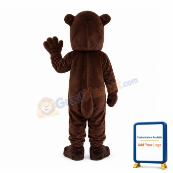 Genial Likable Beaver Mascot Costume