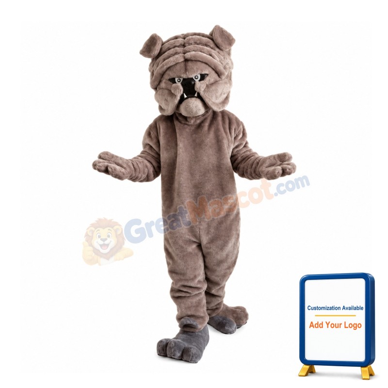 Crumpled Shar Pei Dog Mascot Costume
