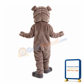 Crumpled Shar Pei Dog Mascot Costume