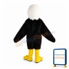 Bald Black Eagle Mascot Costume