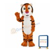 Well-disposed Adult Tiger Mascot Costume