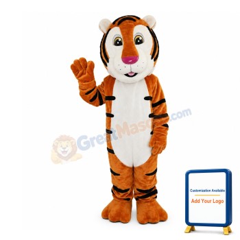 Well-disposed Adult Tiger Mascot Costume