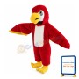 Walking Red Eagle Mascot Costume