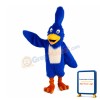 Blue Furry Woodpecker Mascot Costume
