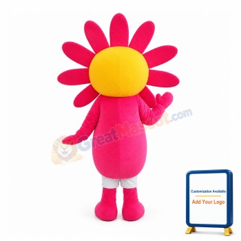 Splendid Pink Sunflower Mascot Costume