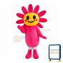 Splendid Pink Sunflower Mascot Costume
