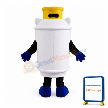 White Gas Tank Mascot Costume
