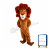 Confused Brown Lion Mascot Costume