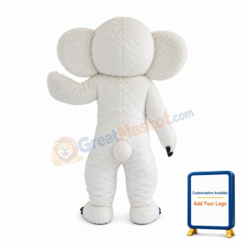 White Small Macaque Mascot Costume