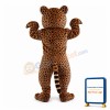 Stout Leopard With White Belly Mascot Costume