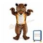 Stout Leopard With White Belly Mascot Costume