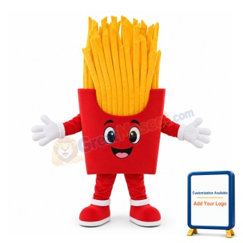 Packet Of Golden Fries Mascot Costume