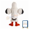 Pointed Mouth Bird With Supple Fur Mascot Costume