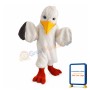 Pointed Mouth Bird With Supple Fur Mascot Costume