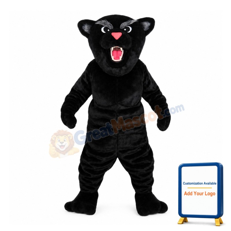 Roaring Black Panther Mascot Costume