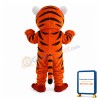 Funny Tiger With Big Head Mascot Costume