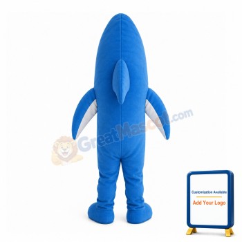 Cruel White Shark Mascot Costume