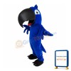 Noisy Blue Parrot Mascot Costume