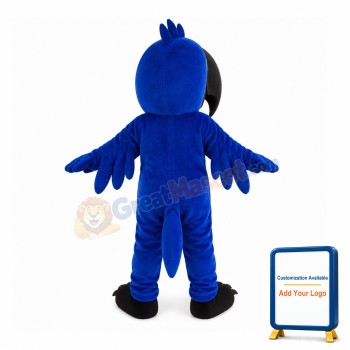 Noisy Blue Parrot Mascot Costume
