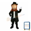 Polite Bearded Gentleman Mascot Costume