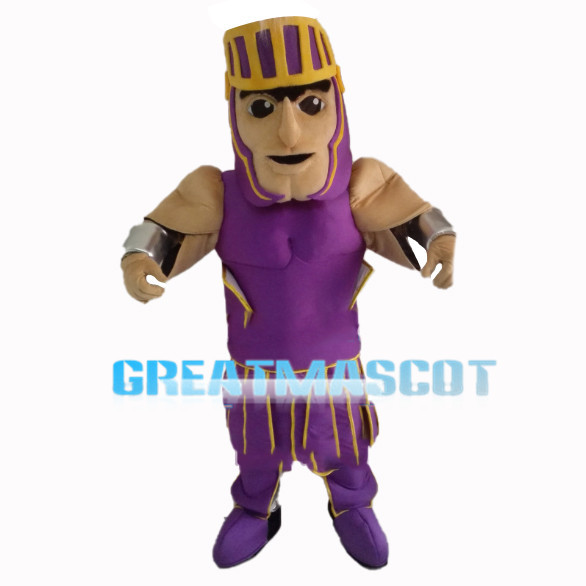 Muscular Sociable Warrior Mascot Costume