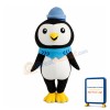 Slim Little Penguin With Blue Hat Mascot Costume