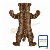 Leopard With Green Eyes Mascot Costume