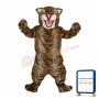 Leopard With Green Eyes Mascot Costume