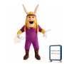Purple Warrior With Muscle Mascot Costume