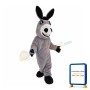 Clumsy Gray Donkey Mascot Costume