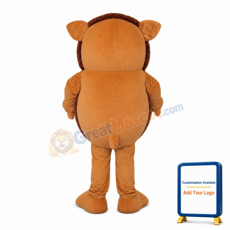 Brown Little Hedgehog Mascot Costume