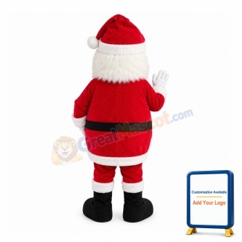 Peaceful Santa Claus With Glasses Mascot Costume