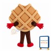 Cartoon Waffle Mascot Costume