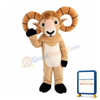 Goat With Circle Shaped Claws Mascot Costume