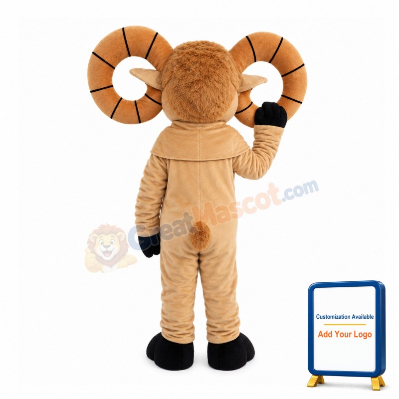 Goat With Circle Shaped Claws Mascot Costume