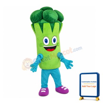 Healthy Green Vegetable Broccoli Mascot Costume