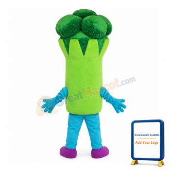 Healthy Green Vegetable Broccoli Mascot Costume