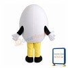Huge White Egg Mascot Costume