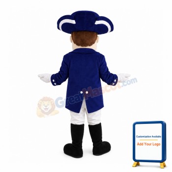 Square Face Noble Gentleman Mascot Costume
