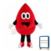 Lovely Red Water Drop Mascot Costume