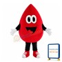 Lovely Red Water Drop Mascot Costume
