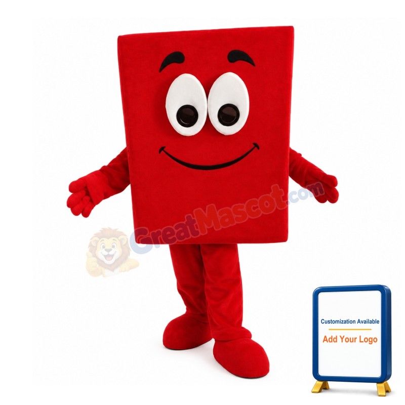 Cube Shaped Doll Mascot Costume