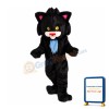 Furry Black Cat Mascot Costume