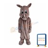 Skinny Rhino With Blue Eyes Mascot Costume