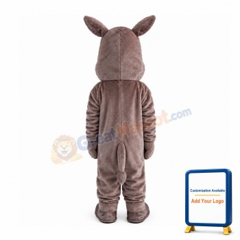 Skinny Rhino With Blue Eyes Mascot Costume
