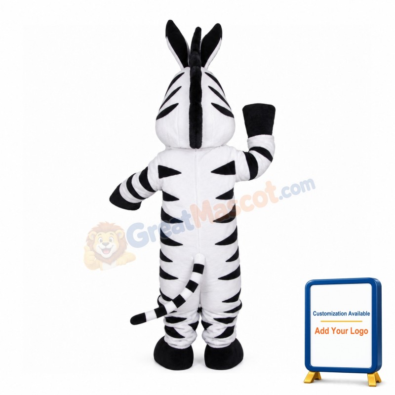 Interesting Zebra With Buck Teeth Mascot Costume