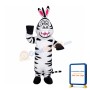 Interesting Zebra With Buck Teeth Mascot Costume