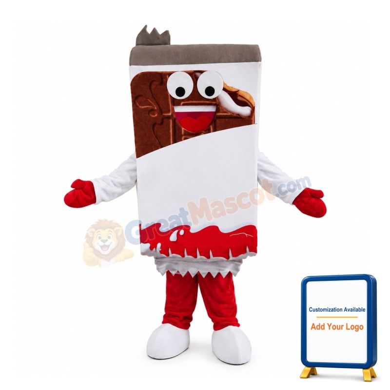 Chocolate Milk Carton Mascot Costume