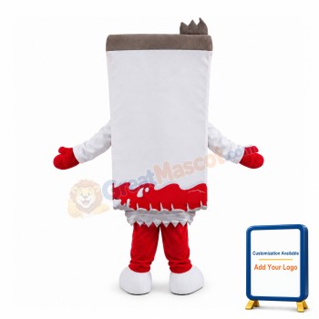 Chocolate Milk Carton Mascot Costume