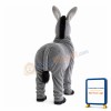 Grey Donkey Mascot Costume